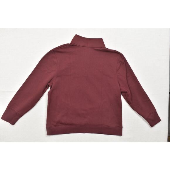Champion Men's Quarter Zip Pullover Sweatshirt Maroon Red Szize 2XL Cotton Blend - Picture 2 of 8